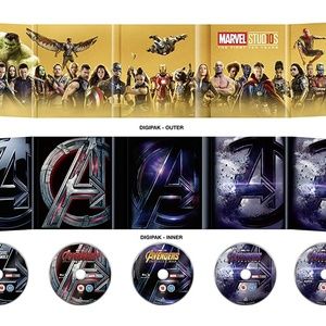 Avengers 1-4 Complete BluRay Set REGION FREE NWT